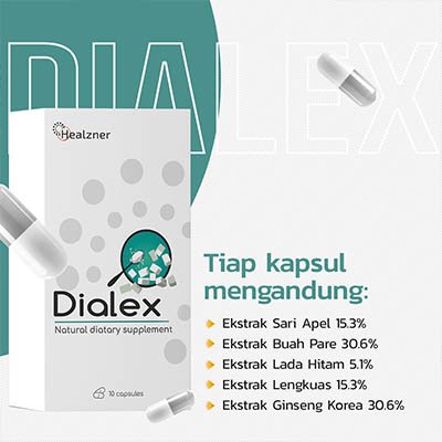 Komposisi Dialex - bahan alami